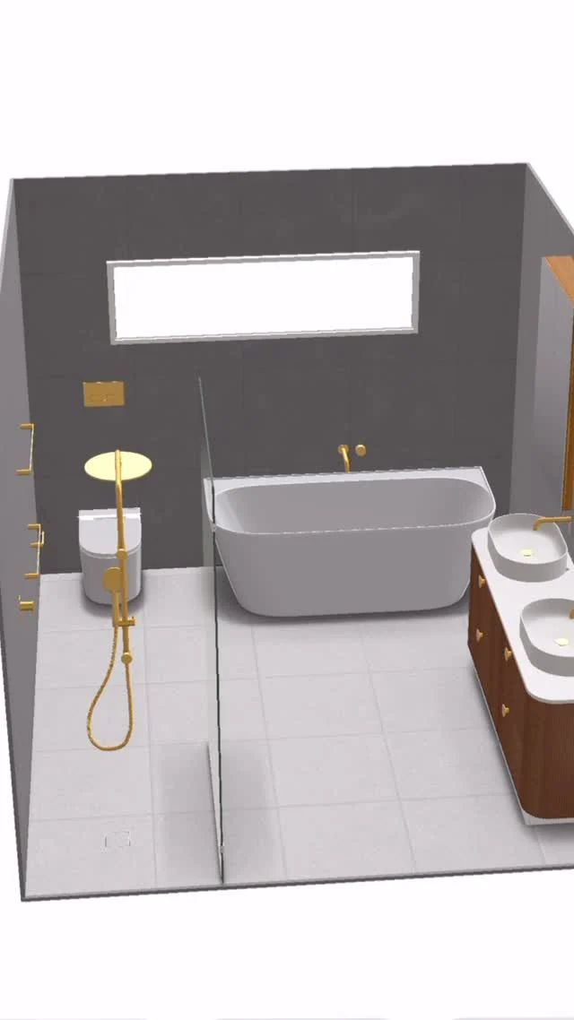 Planning a bathroom in 3D